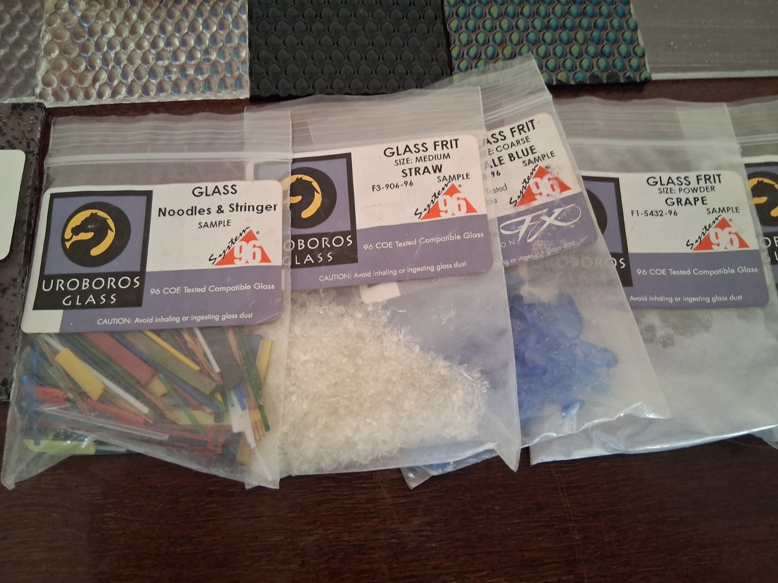 Box of Spectrum Glass 96, 177 pieces, 4 x 2 1/2 Inch.