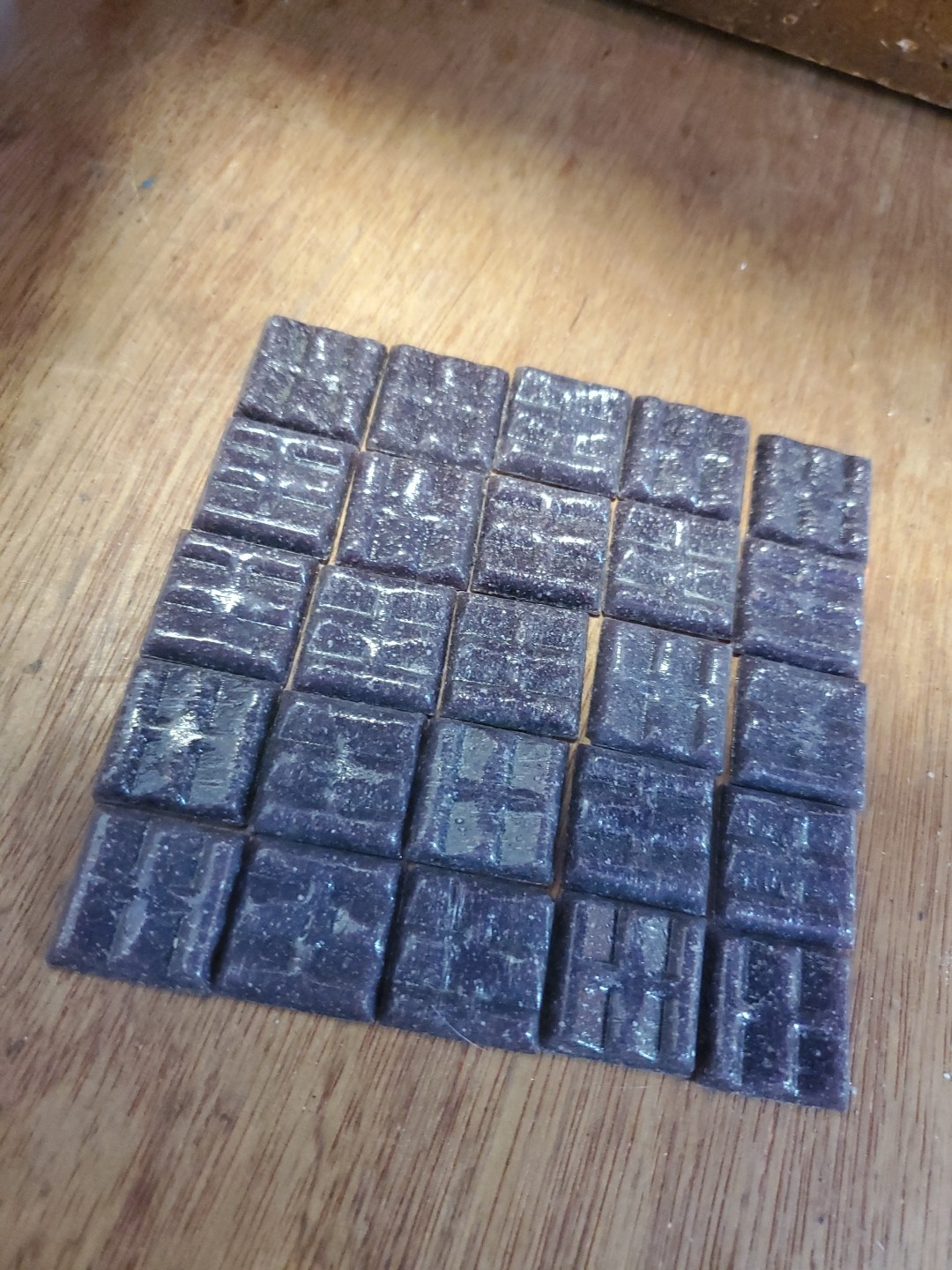 25 Mosaic Tiles 3/4″ Dusty Purple Amythist ITALIAN GLASS Supplies D