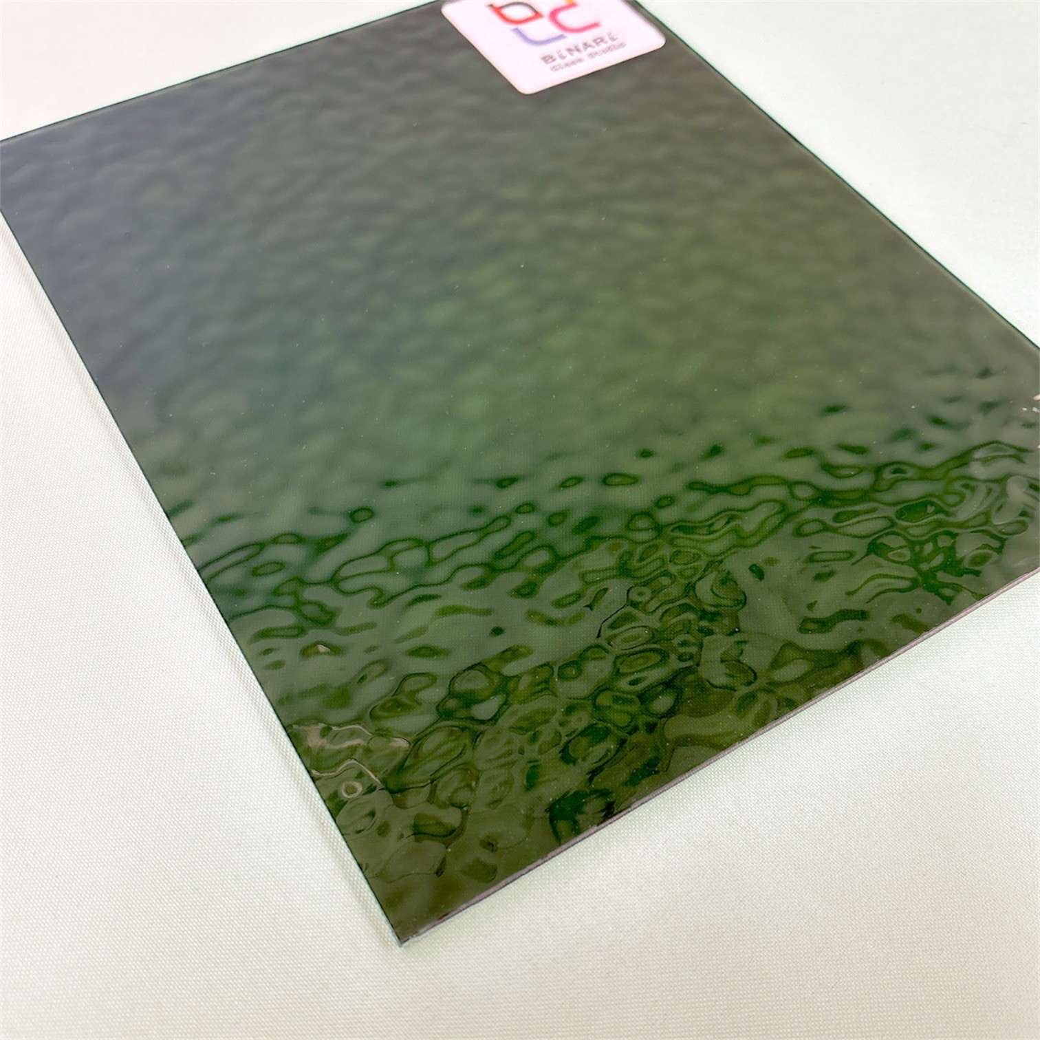 2 Pack Asparagus English Muffle Stained Glass – Vintage Ripple Texture | BiNARi