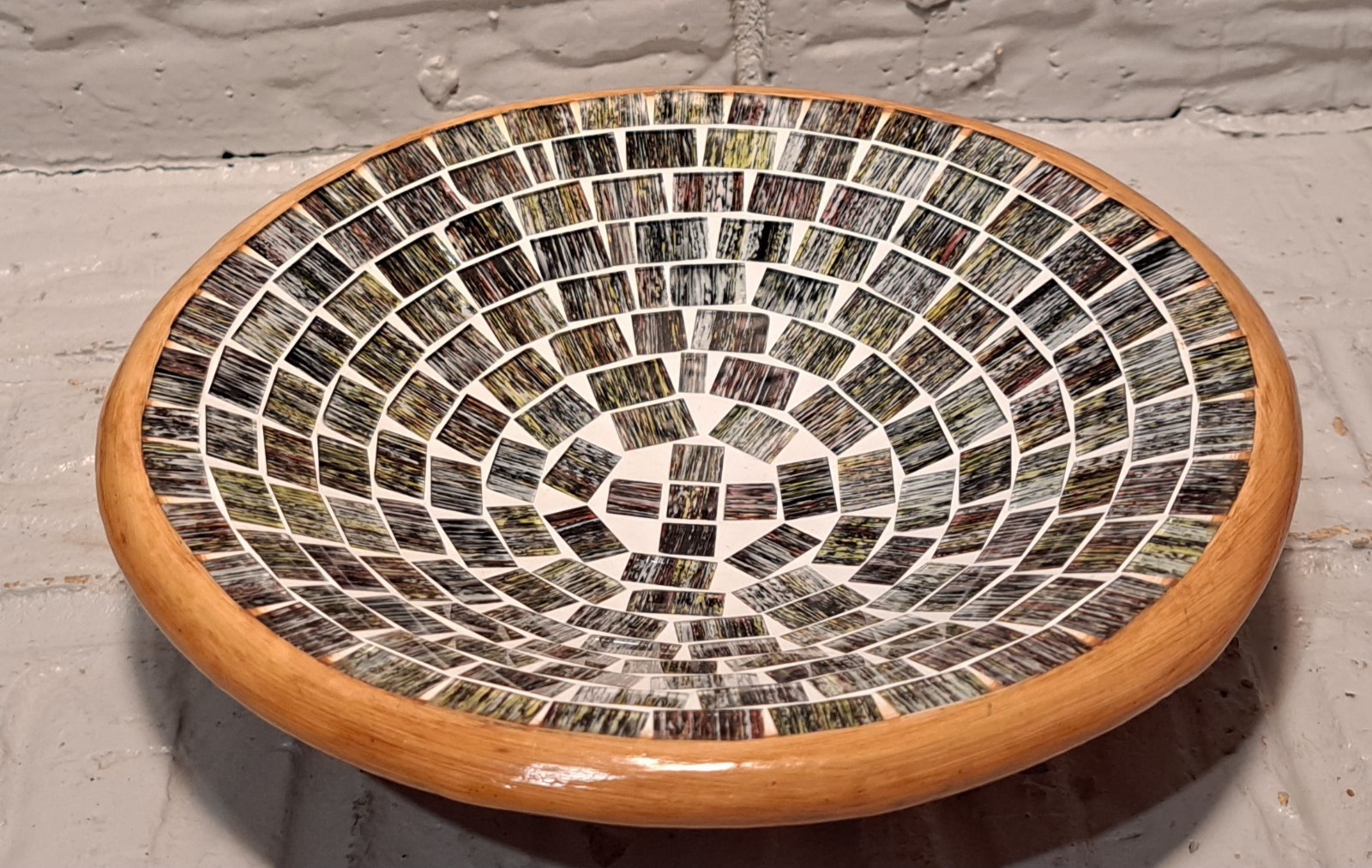 Mosaic Tile Ceramic Bowl Made In Indonesia 7.75″