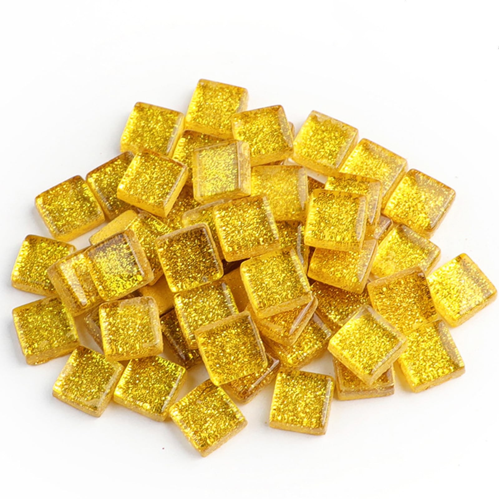 Mosaic Tiles,Glass Tiles, Shine Crystal Mosaic Glass Pieces Bulk Square Glitt…