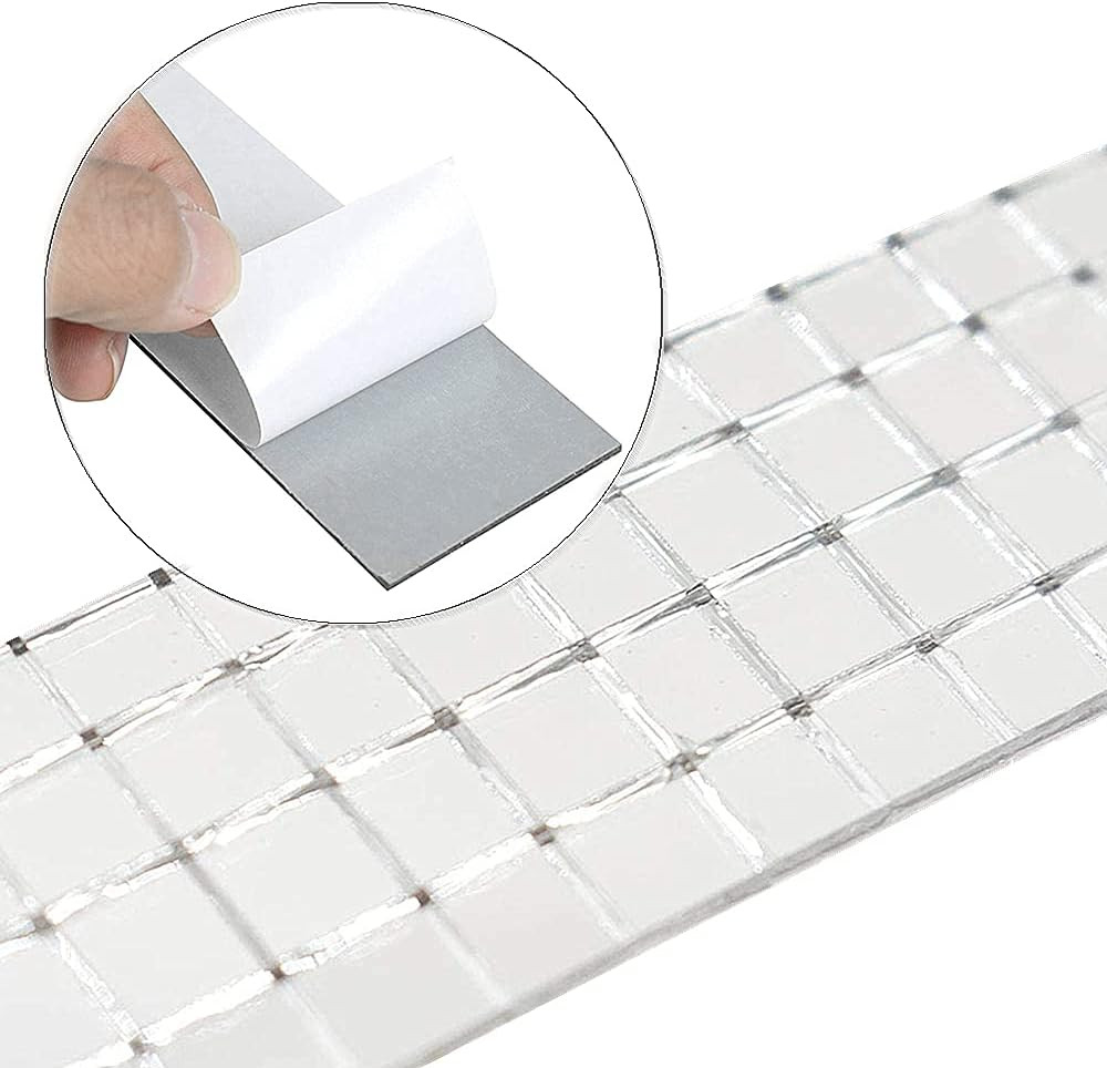 4800 Pieces Self-Adhesive Real Glass Craft Mini Square Mirrors Mosaic Tiles Mirr