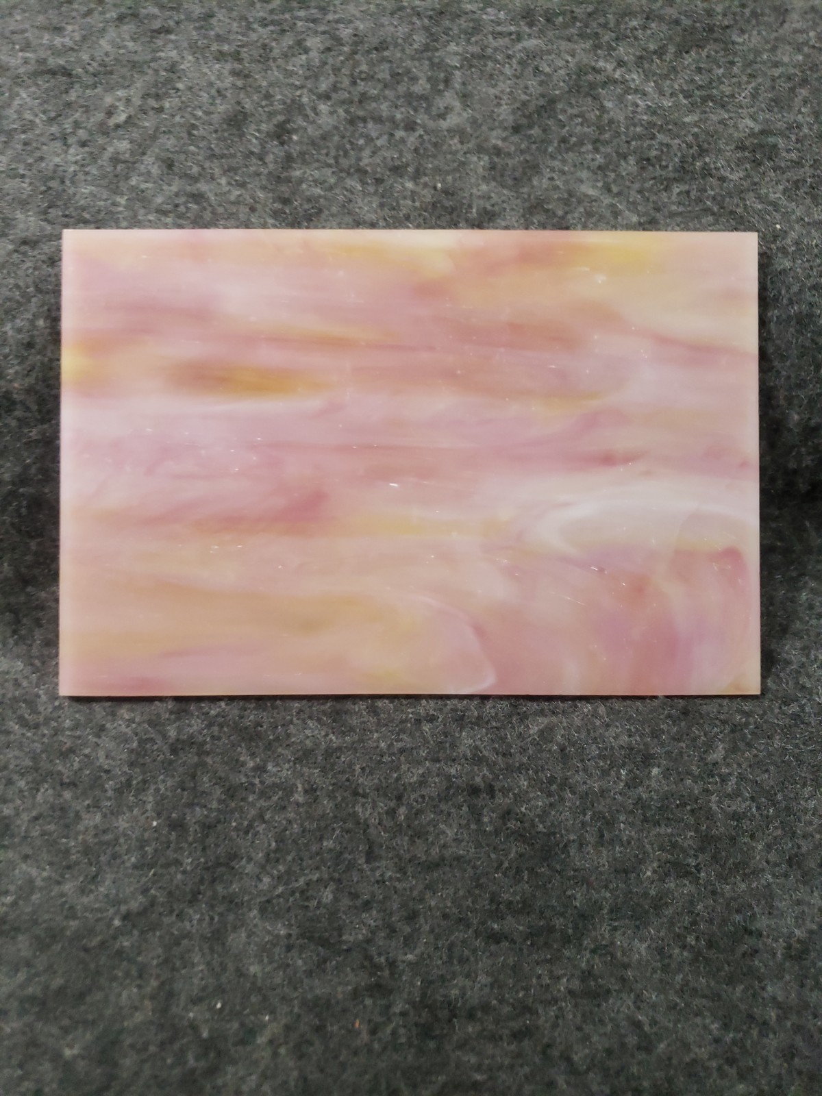 Stained Glass Sheet Mosaic Tile 5.9 Inch x 3.9 Inch Pink Stained Glass… (C7B1)