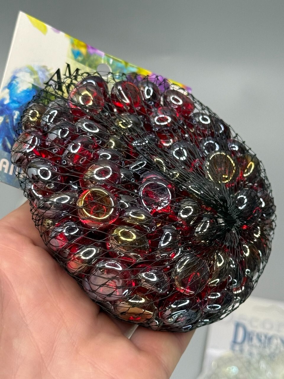 ⭕️ 11LB – 14 BAGS GLASS ACCENT MARBLES 12 OZ EACH MIXED COLORS FOR CRAFTS DECOR