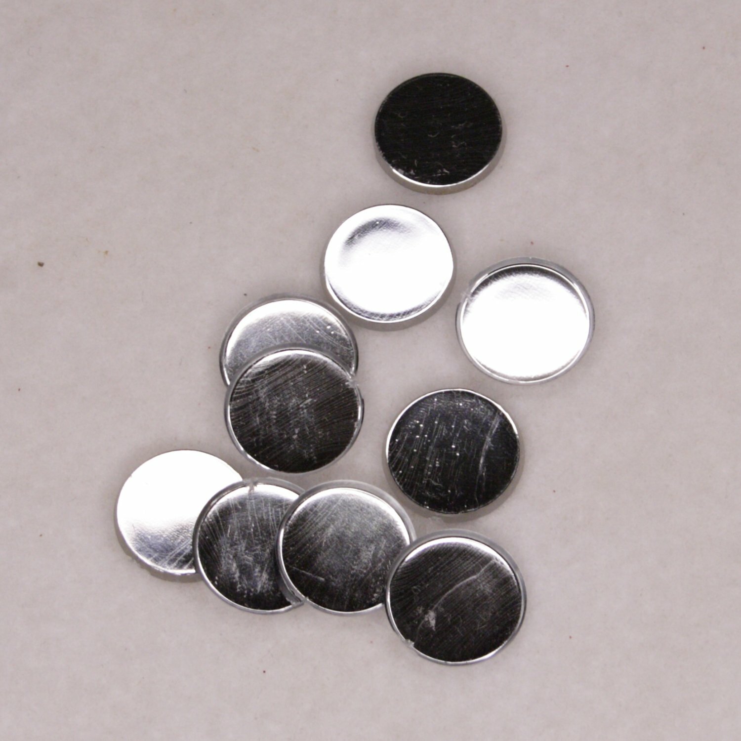 18 mm Round Acrylic Plastic Mirror (Not Glass) 10 Piece Pack #41080083
