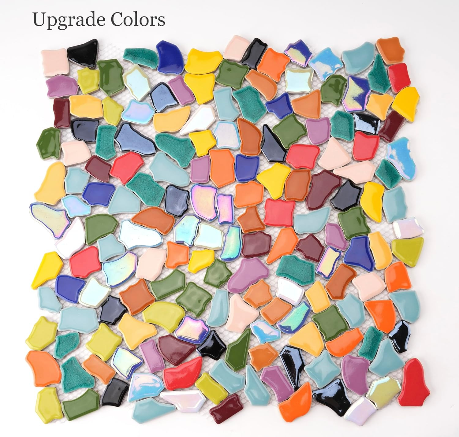 Lanyani Vibrant Broken Ceramic Tiles for Crafts Mosaics,Irregular Polished China