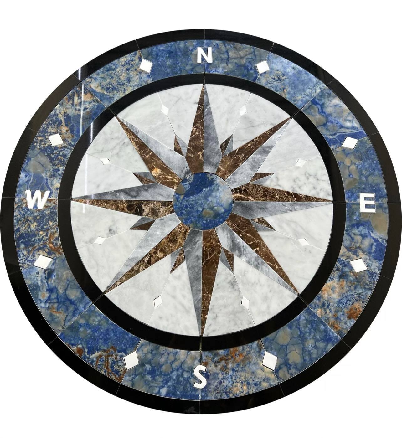 Floor Marble Medallion 28×28 Inches