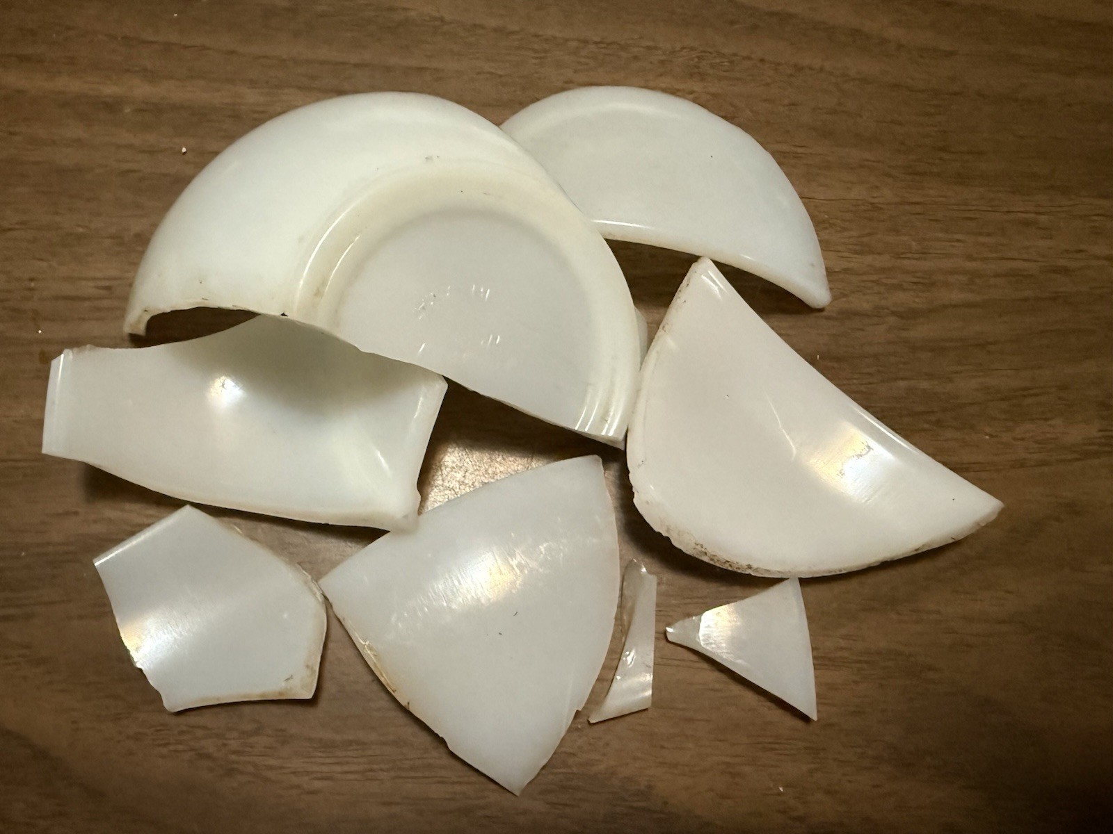 Fire King Anchor Hocking Bowl Shards Milk Glass Crafts Mosaics Art