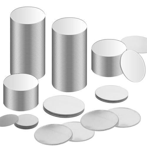 Mini Size Acrylic Round Mirror Adhesive Small Round Mirror Circles Craft Mirror