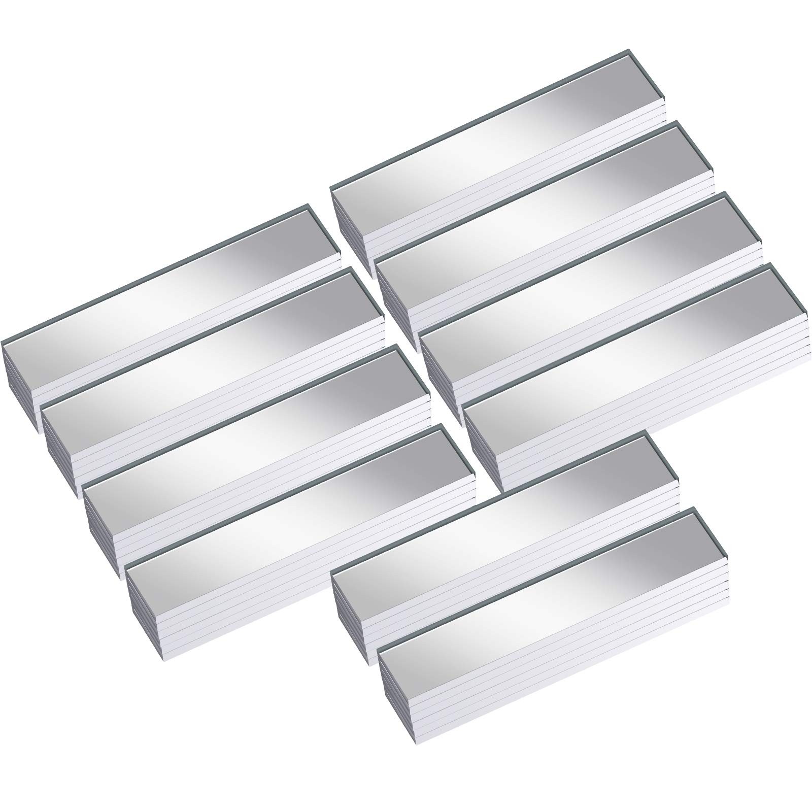 Nuanchu 60 Pieces Mirrors Mosaic Tile 3/8 x 2 Inch Rectangular Small, [IMG]