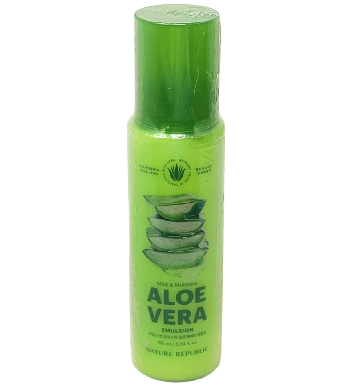 Nature Republic Mild & Moisture Aloe Vera Emulsion 5.24 oz All Skin Types New