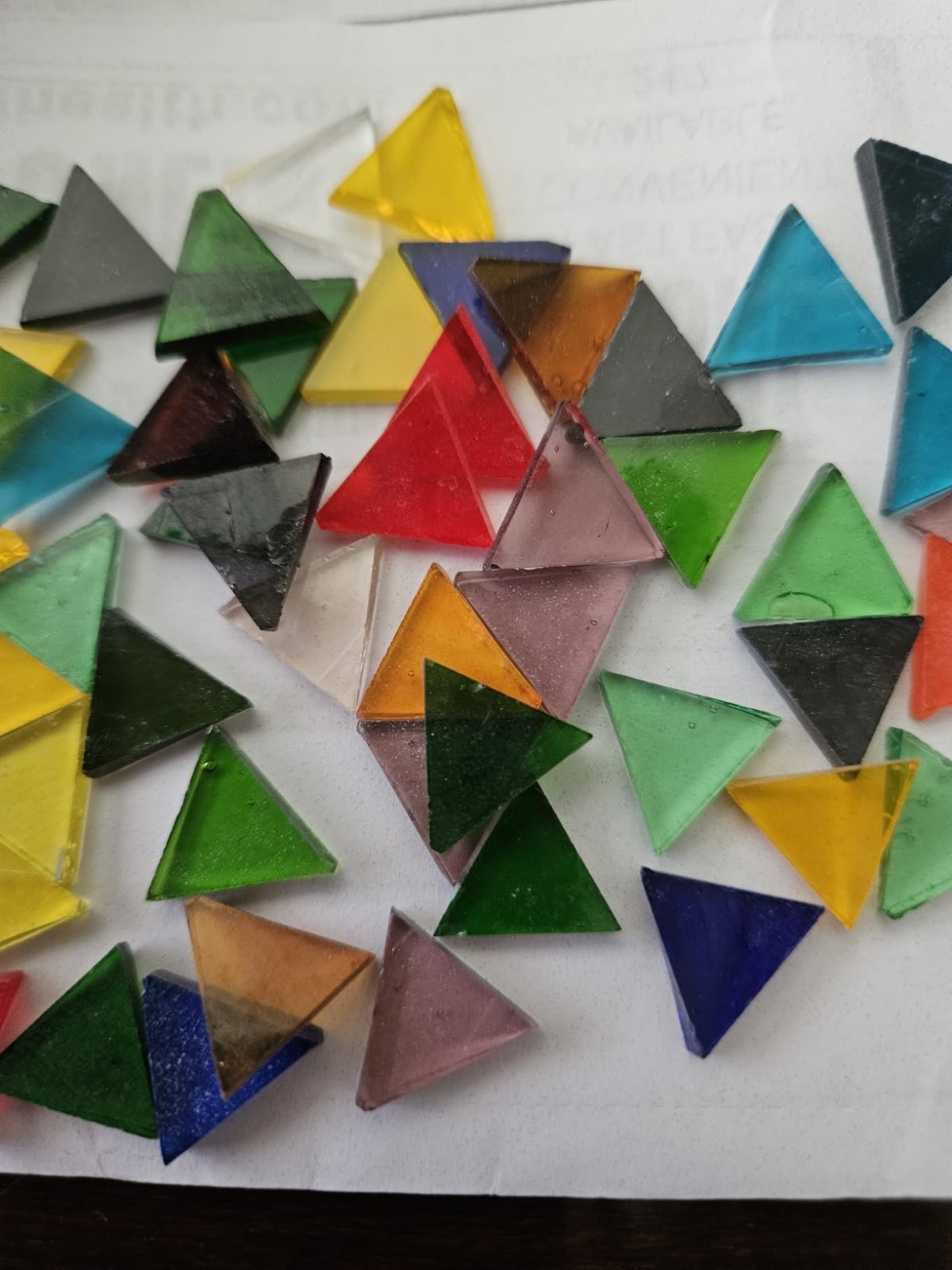 Variety Pack of 1100 Mosaic Tiles – Bright Glass Shapes for DIY Creativity