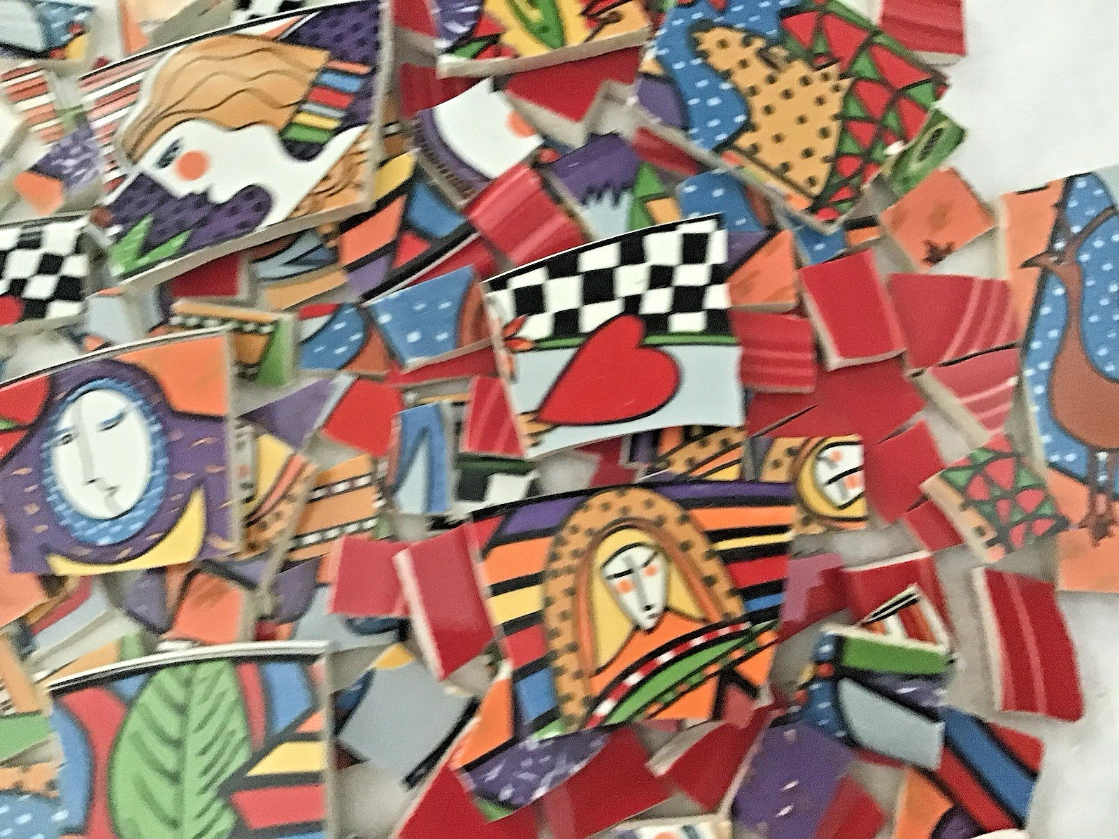 Large PicaSso – VitroMaster Metropolitan cut tiles 9 lg images & 120+ sm tiles