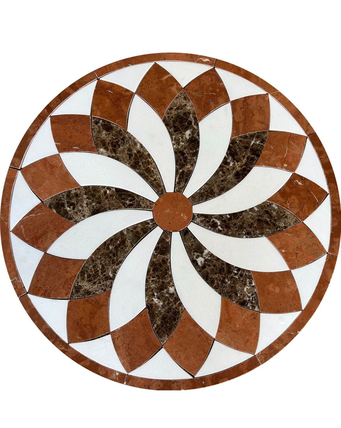 Floor Marble Medallion 28”x28”