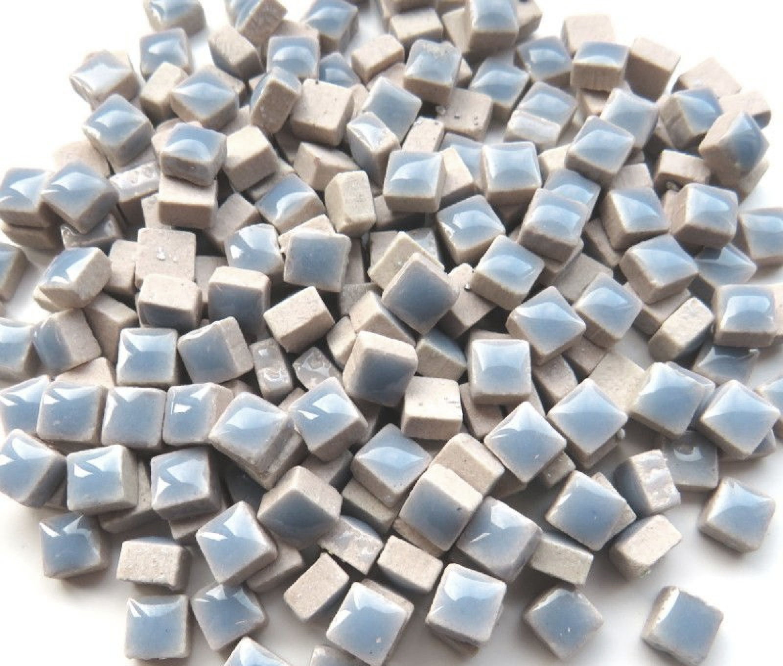 5 mm Ice Blue Ceramic Mosaic Micro Tiny Tiles – 1 oz bag – 200 +/- Tiles