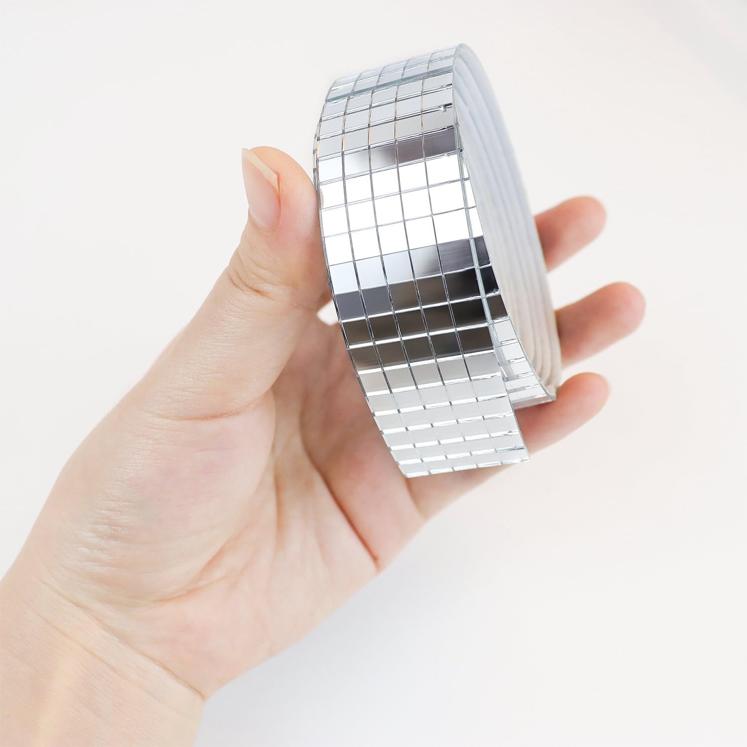 3000 Pieces Disco Ball Tiles Mirror 5 mm X 5 Mosaic Silver