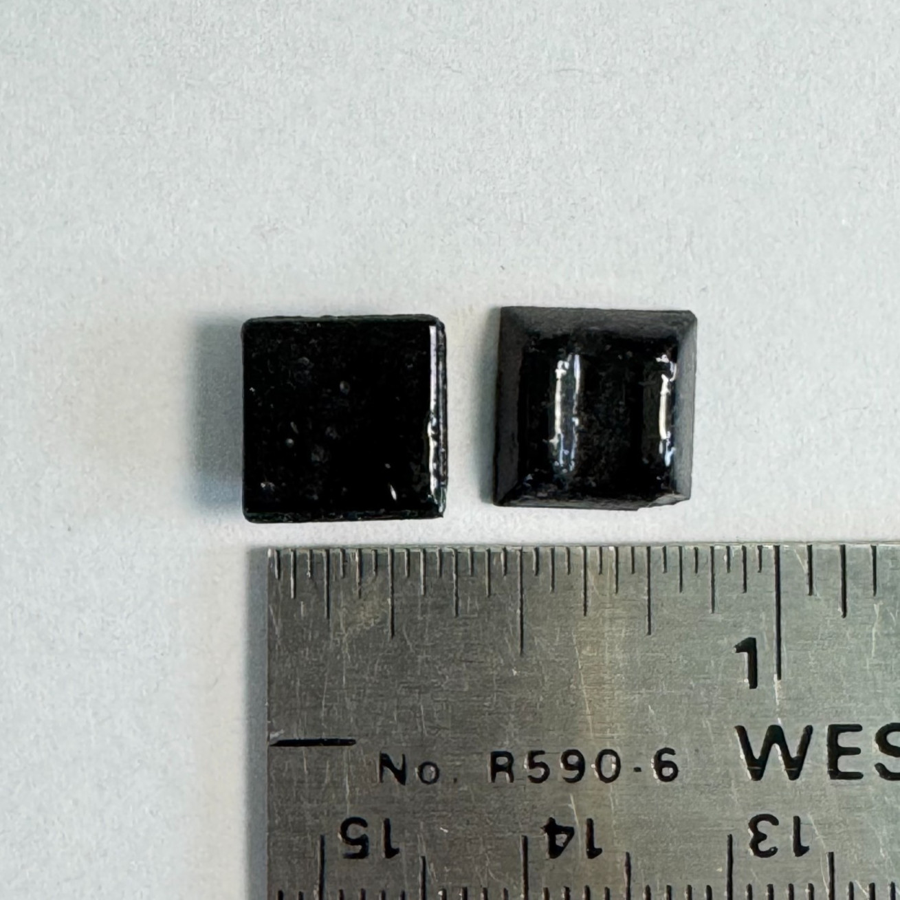Vitreous Mini Glass Mosaic Tiles 3/8 inch (10mm) Night Black (~ 220 tiles)