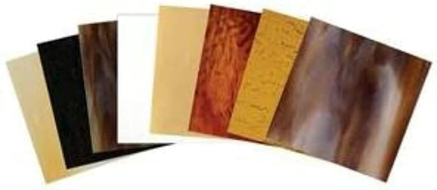 Woodland Stained Glass Pack (8 Sheets: 8″X8″ each) by BiNARi Glass Studio