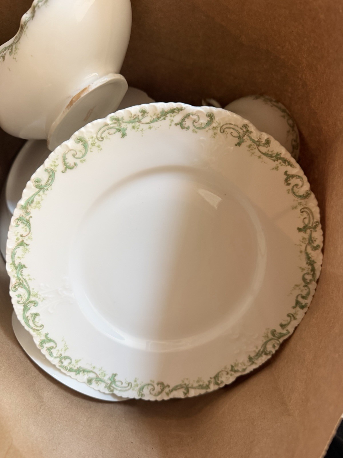 14 Lbs Broken Chipped Dishes Haviland Limoges Schleiger 171-3 Antique Mosaic
