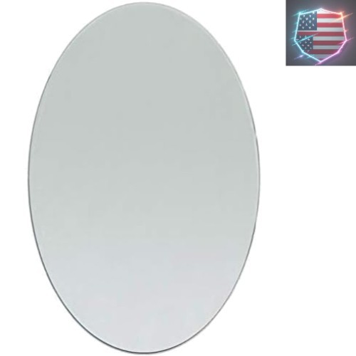4 x 6 inch Oval Glass Craft Mirror 1 Piece Mosaic Tiles