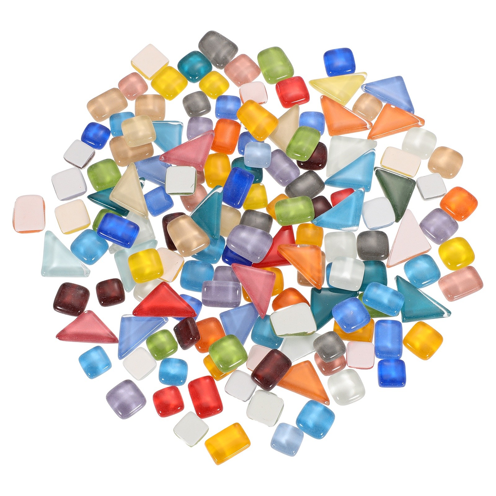 200g Irregular Crystal Mosaic Tiles Glass Mosaic Tiles (Mix Color Series)