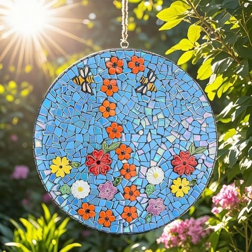 Youway Style Iridescent Glass Mosaic Tiles for Crafts Bulk,200g Broken Mosaic…