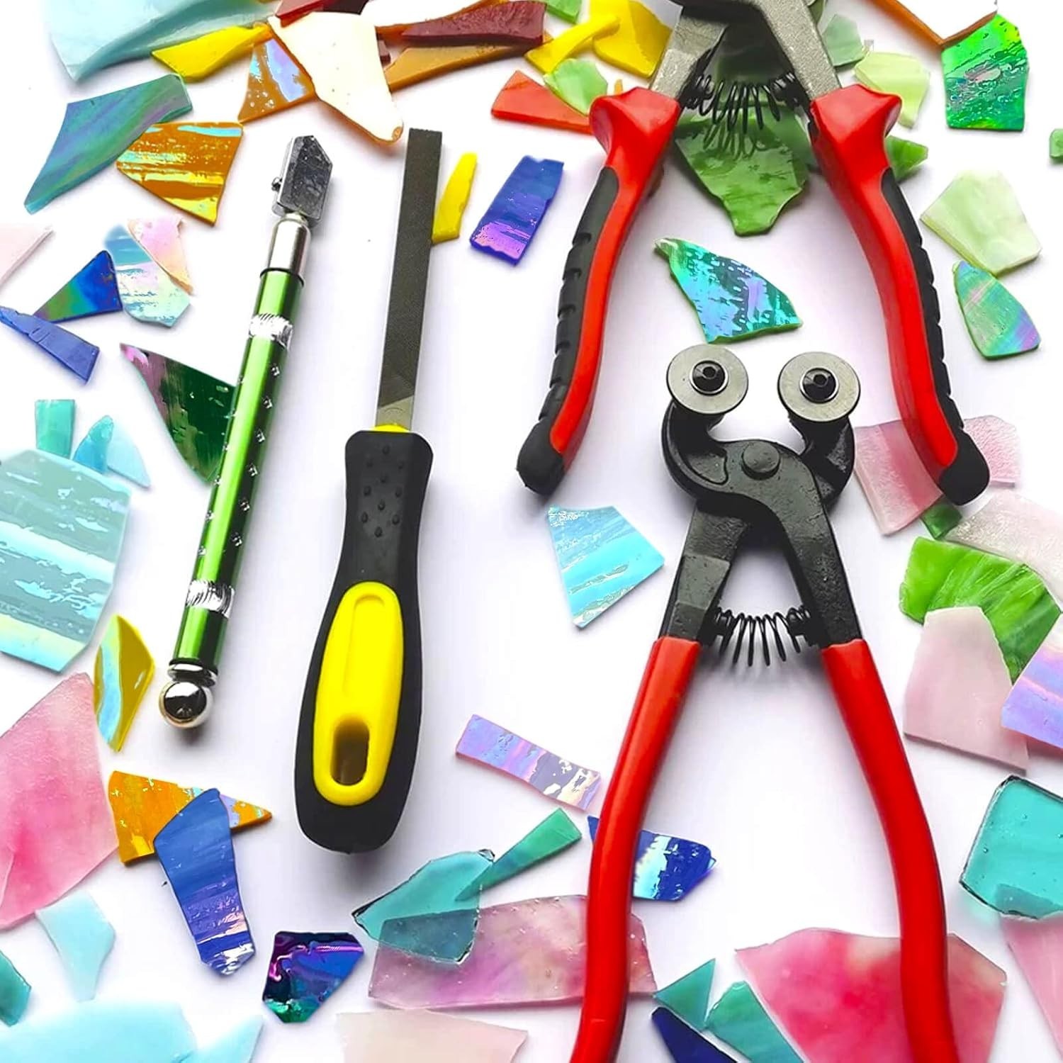 Iridescent Stained Glass Scraps – Mosaic Art Supplies