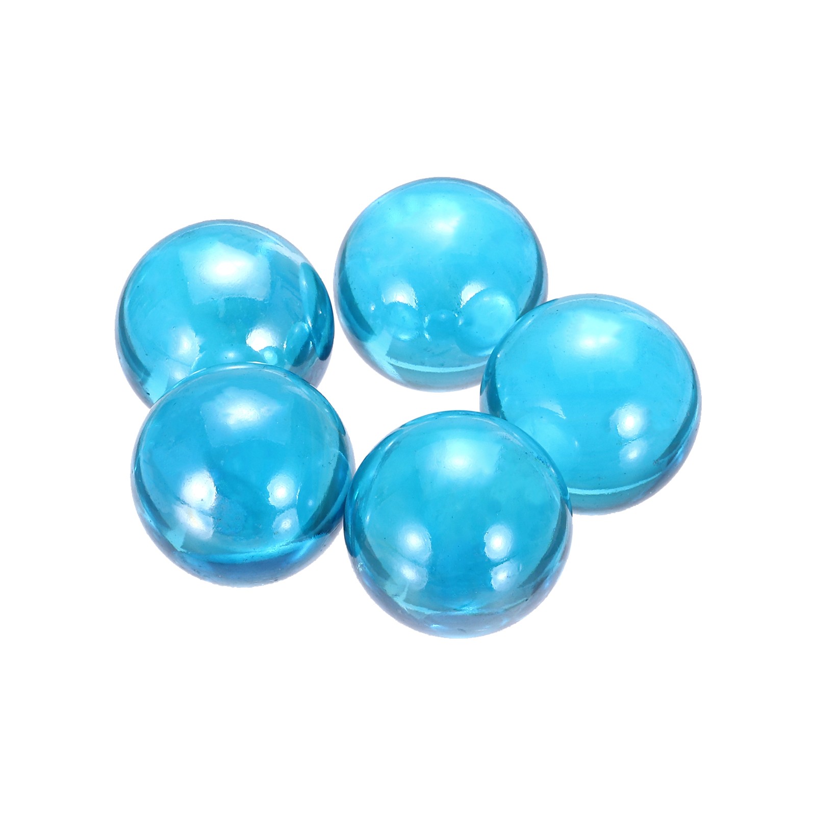 Glass Bead,5pcs Glass Gemstone Dark Blue 0.23lbs Glass Pebbles