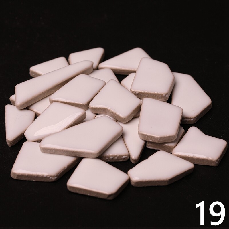 200g Asymmetrical Ceramic Mosaic Tiles DIY for Artwork Craft Home Decoration