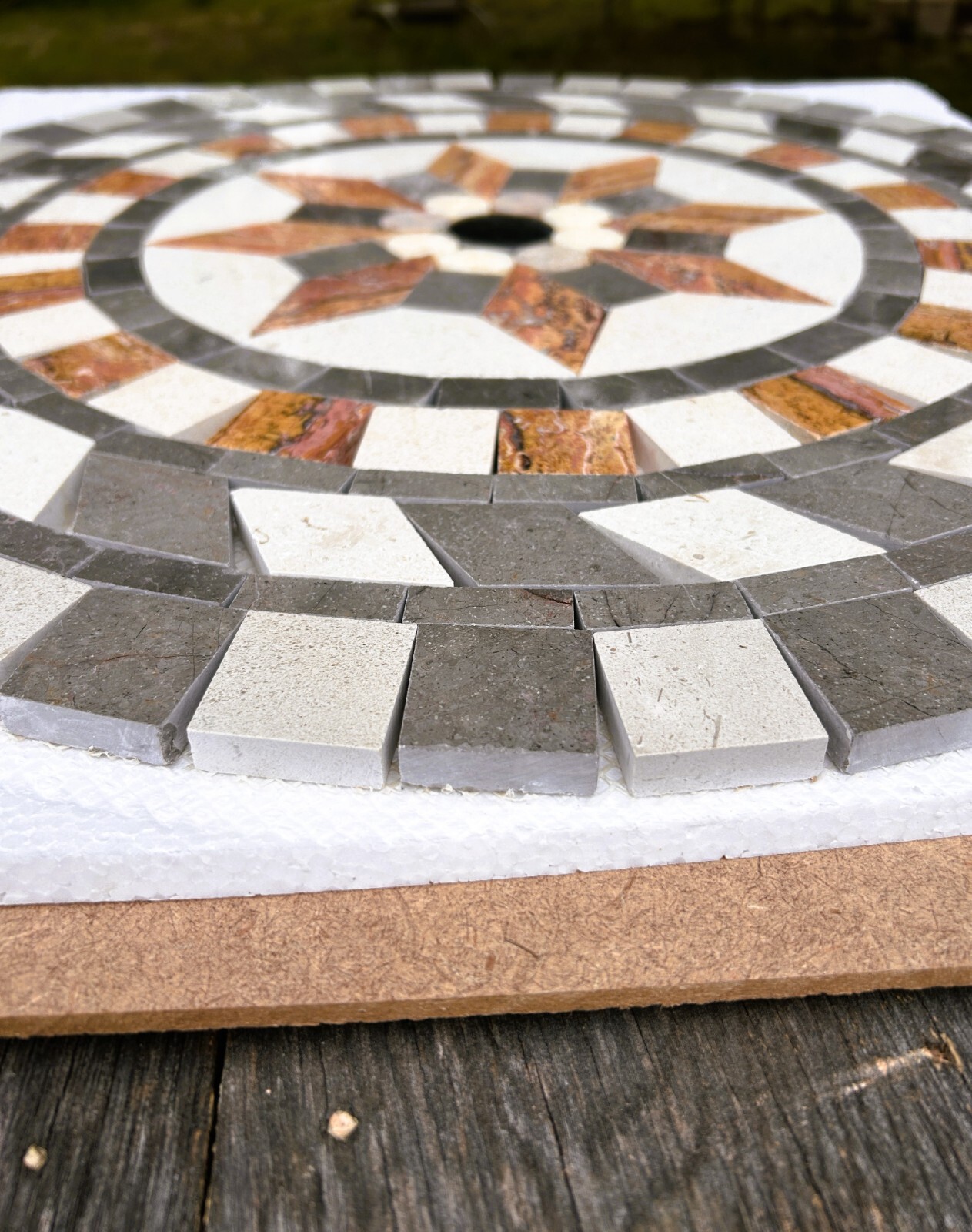 Marble Medallion for Floor or Wall 24 -39″ Medallion Backsplash Athena Medallion