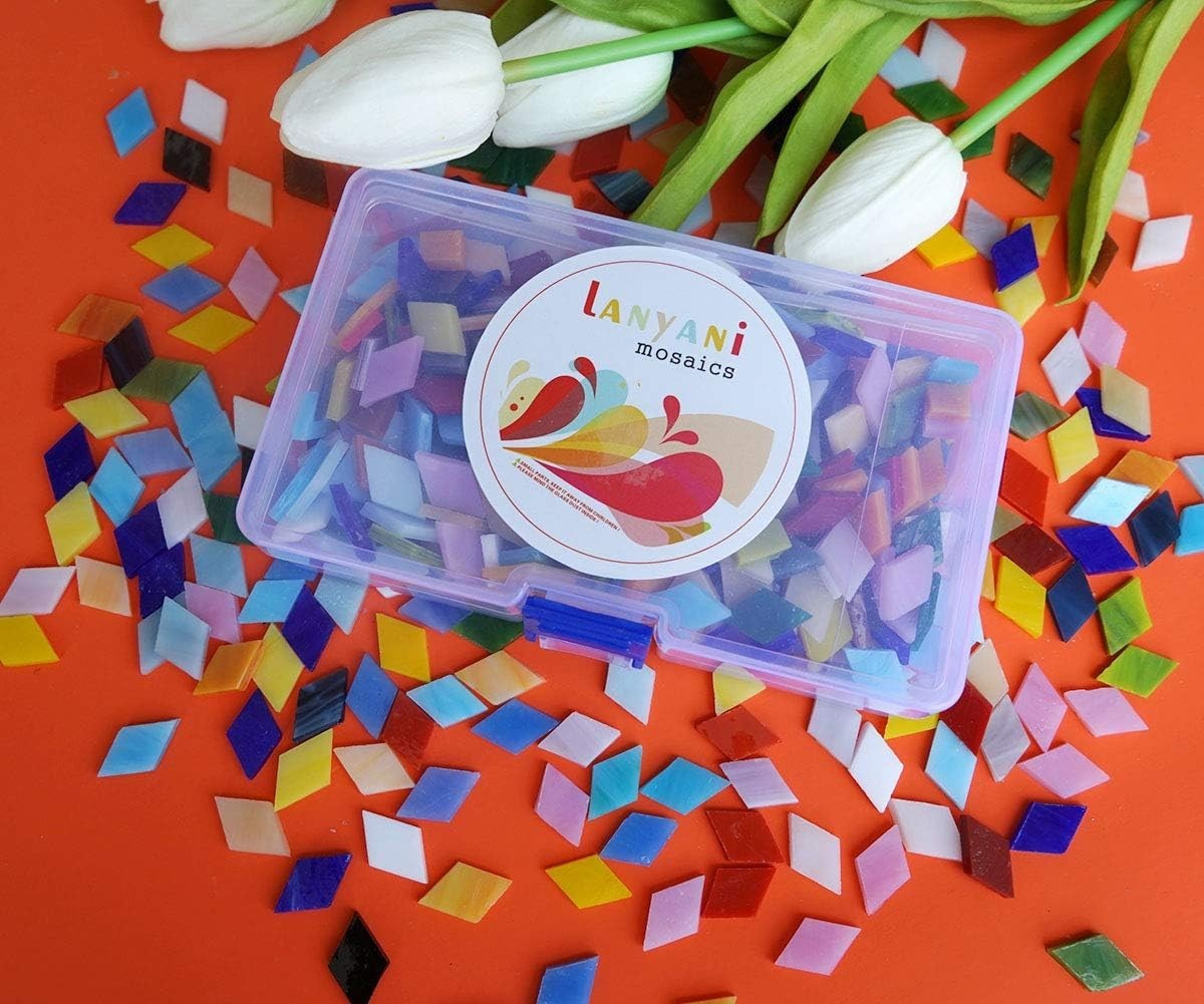 500g Mixed Bright Diamond Mosaic Tiles – Ideal for Crafting & Decor Projects