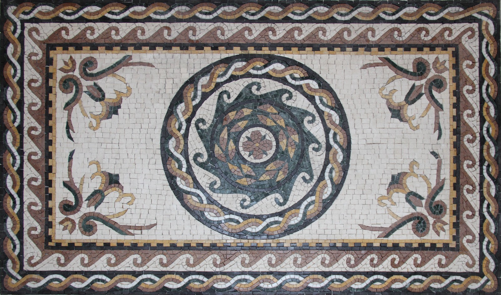 Greco Roman Marble Mosaic Floor Tile Art