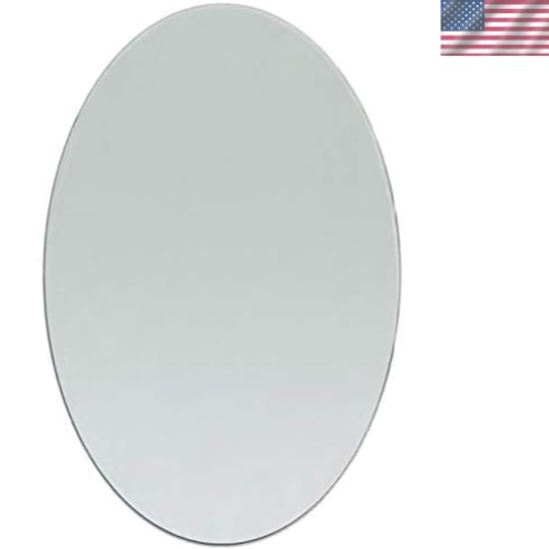 4×6 Inch Oval Glass Mosaic Mirror – Perfect for Crafting & Home Decoration