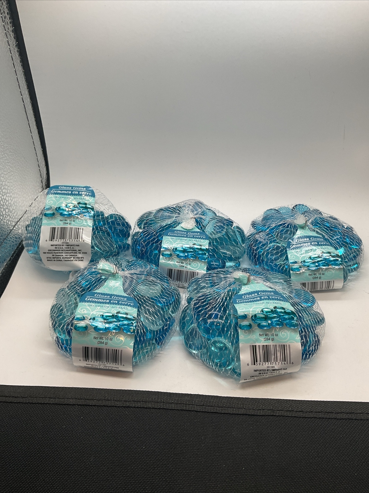 Greenbrier – Glass Gems Decorative Accents 3/4” – Lot Of 5 10oz Bags