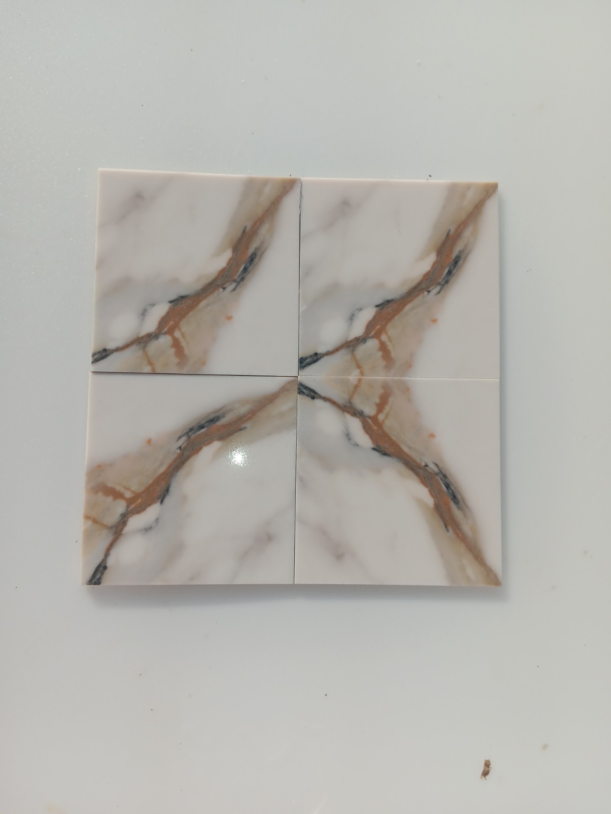 Lot Of 50 Marble Subway Tile 4×4…Versatile For Crafts or Backsplash