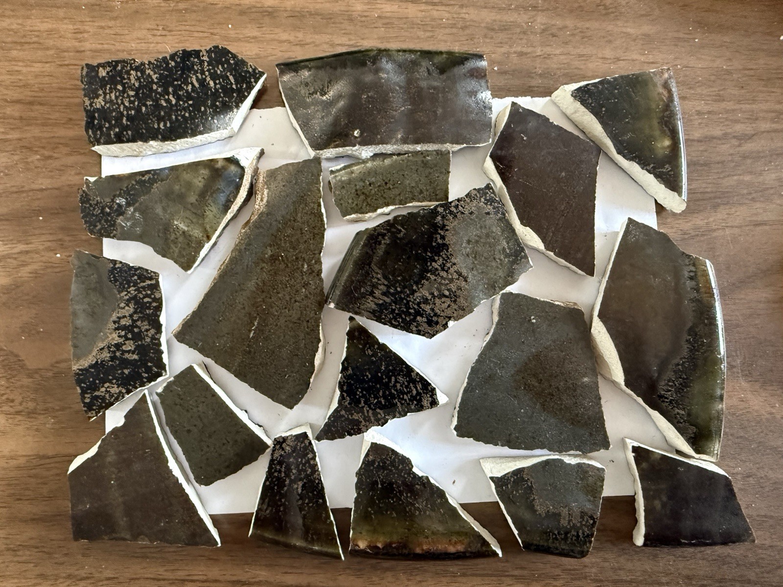 Studio Handmade Pottery Ceramic Shards Art Crafts Mosaics Jewelry 1.8lbs Lot 7