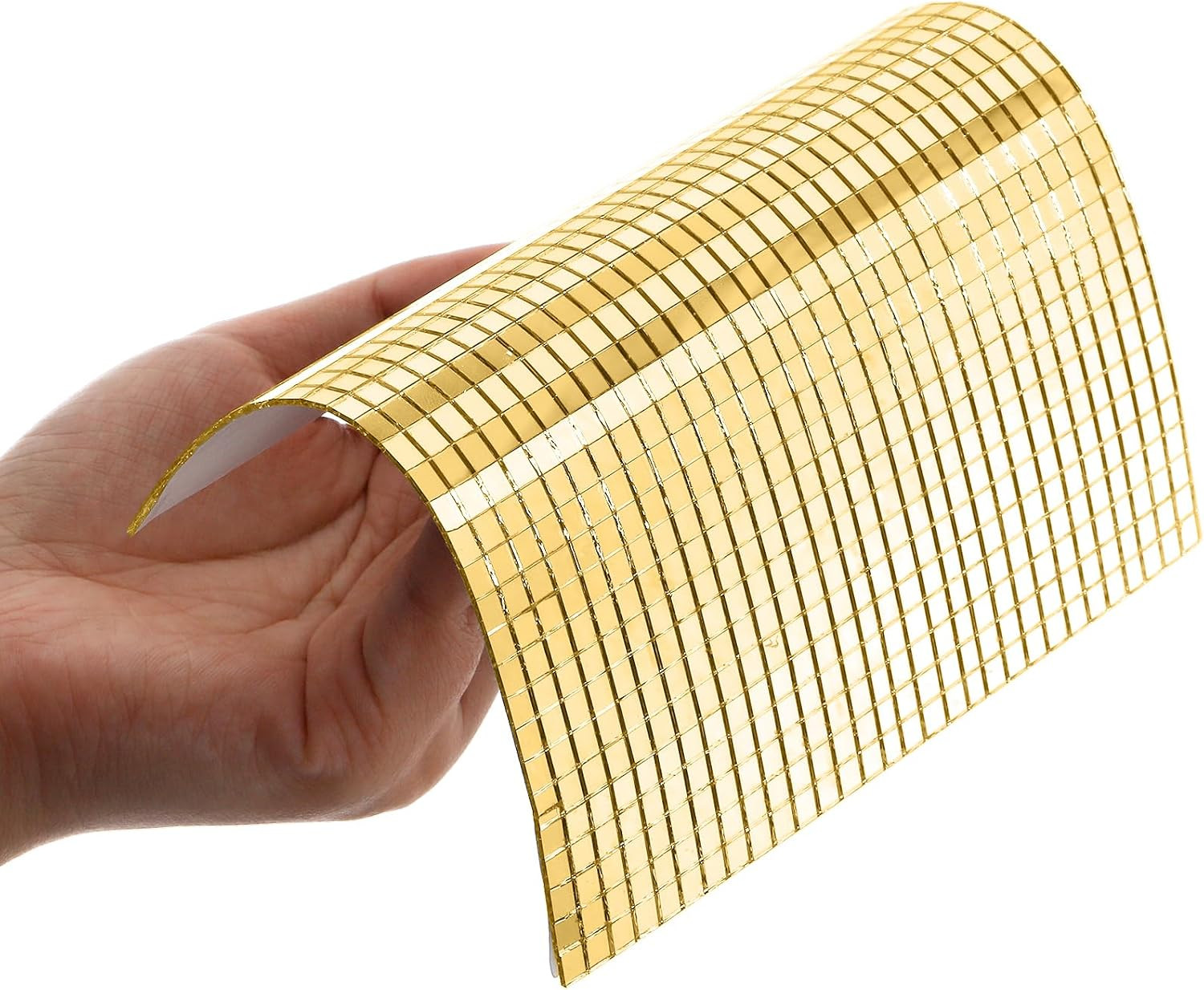 36000 Pieces Mirror Mosaic Tiles, Gold Self Adhesive Mirror Tiles