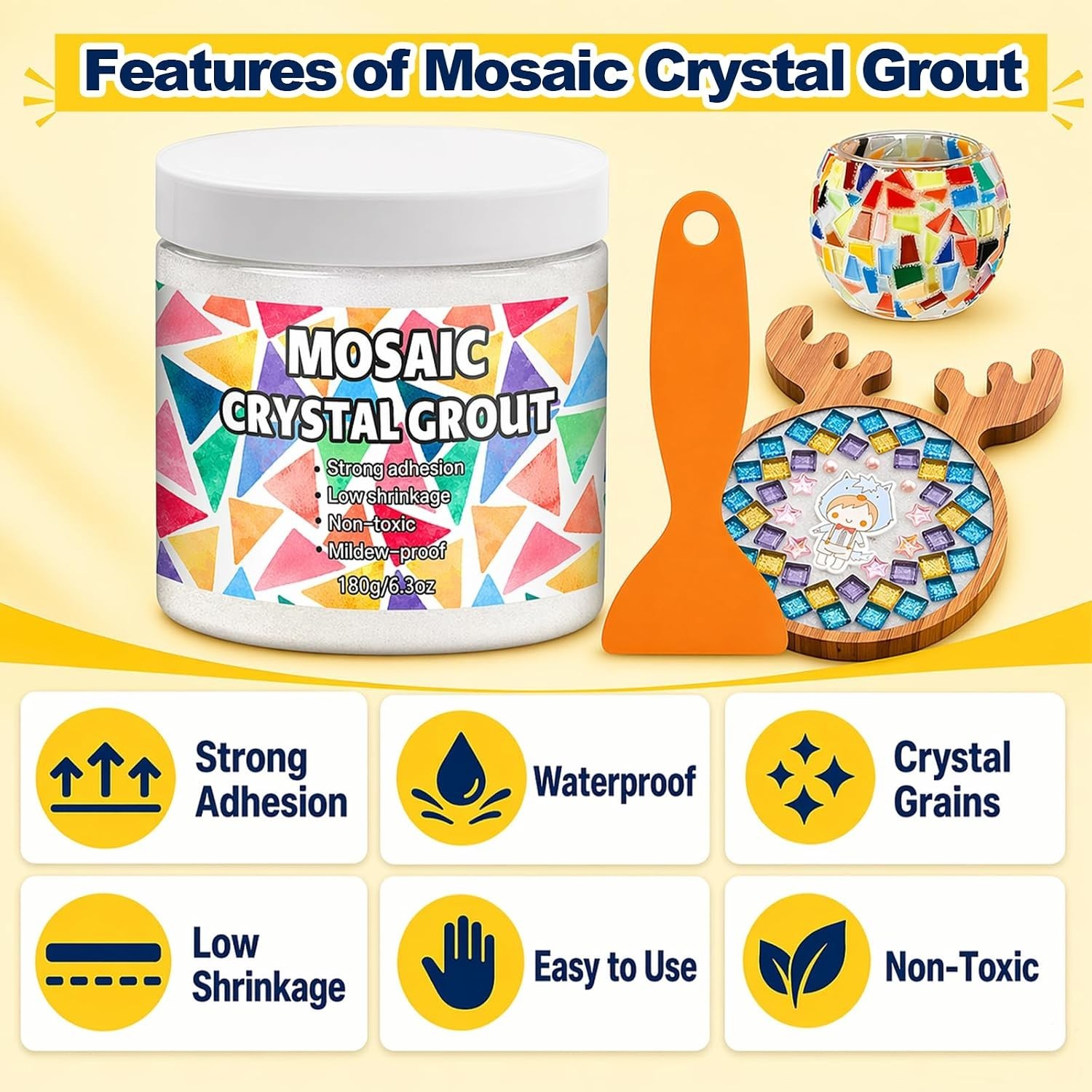 Mosaic Crystal Grout, Mosaics Tile Tools, Mosaic Tile Accessories – Essential…