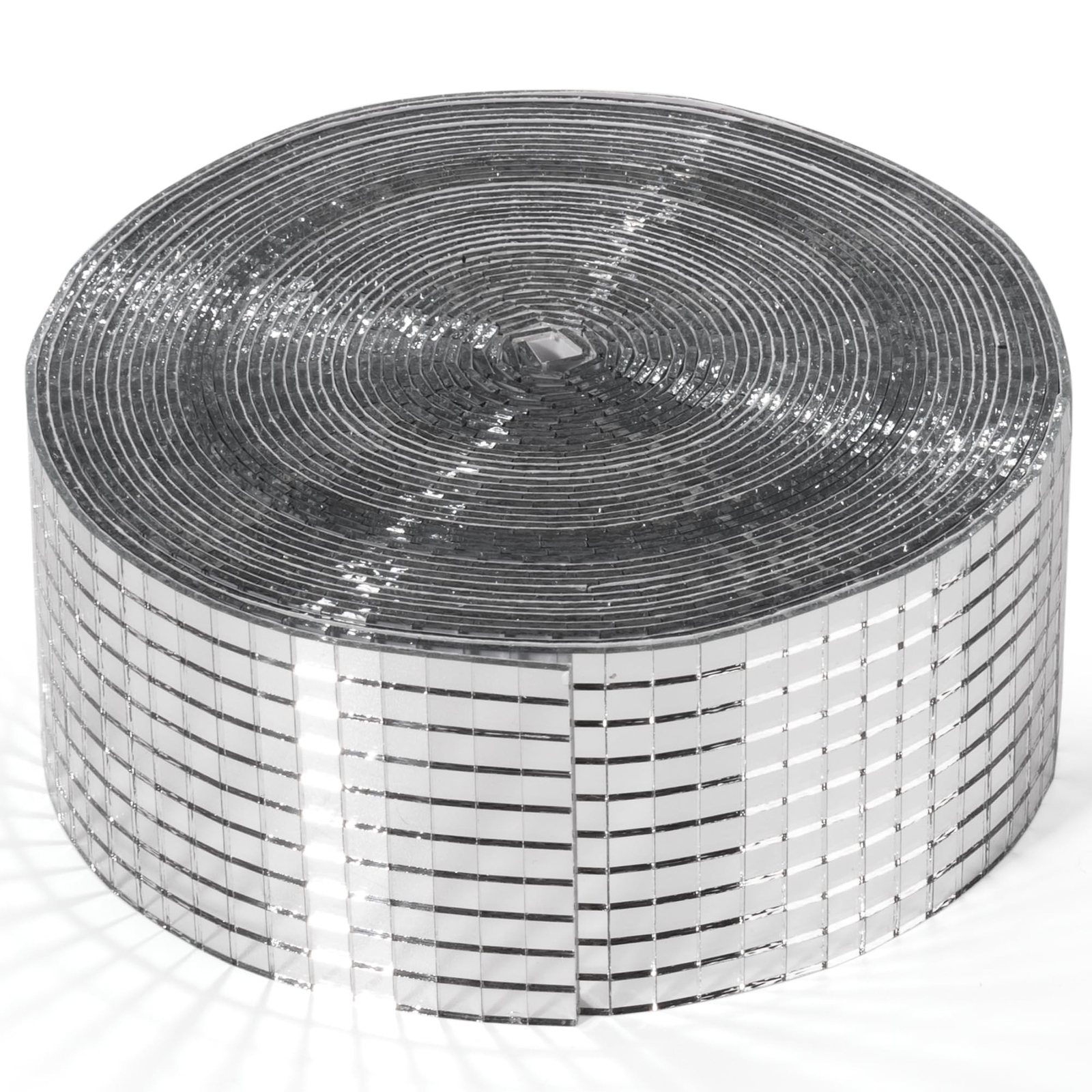 PP OPOUNT 16000 PCS Disco Ball Tiles, 1 Roll 5 x 5 mm Self-Adhesive Glass Mir…
