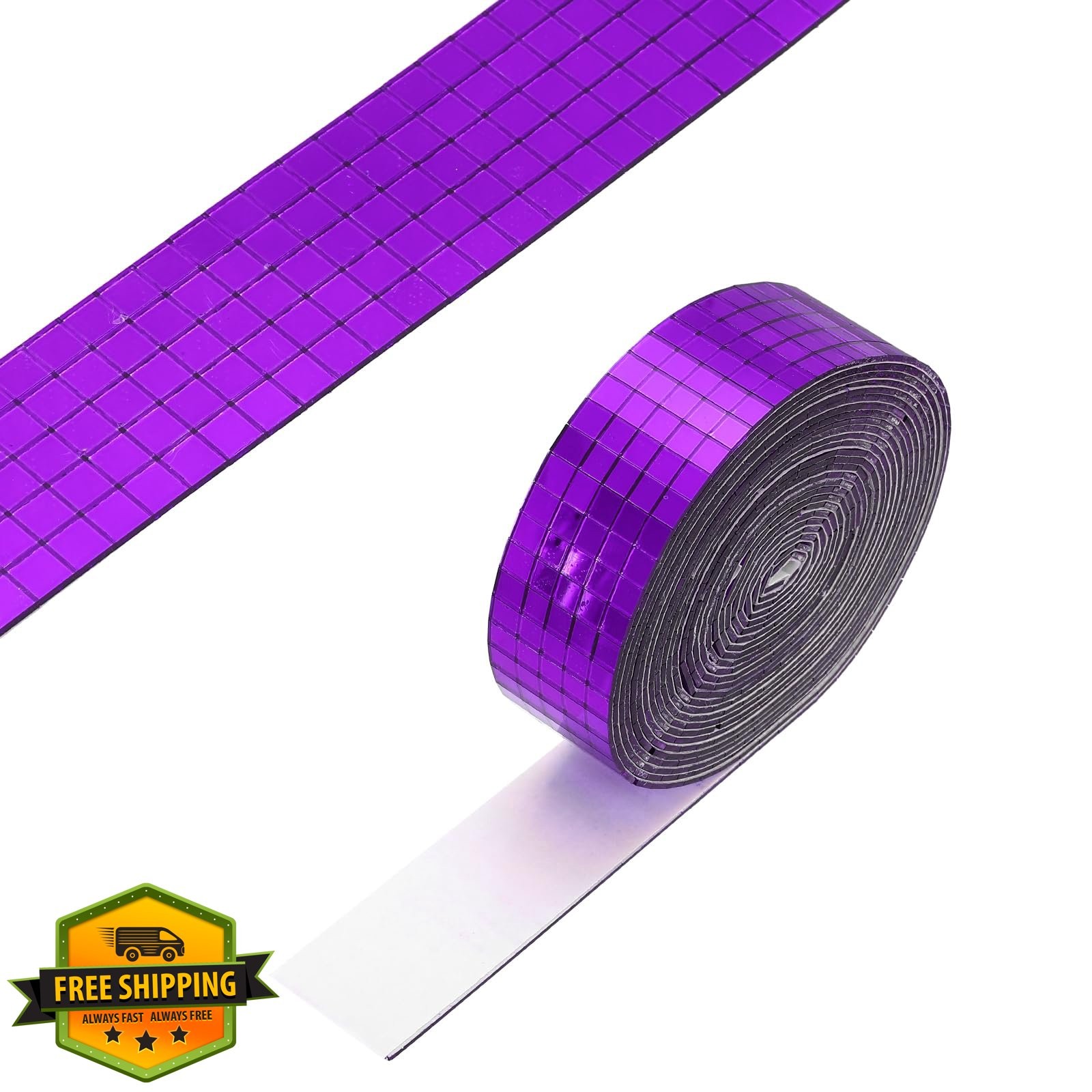 PATIKIL 5x5mm Purple Mirror Mosaic Tiles 3600 Pcs for DIY Crafts