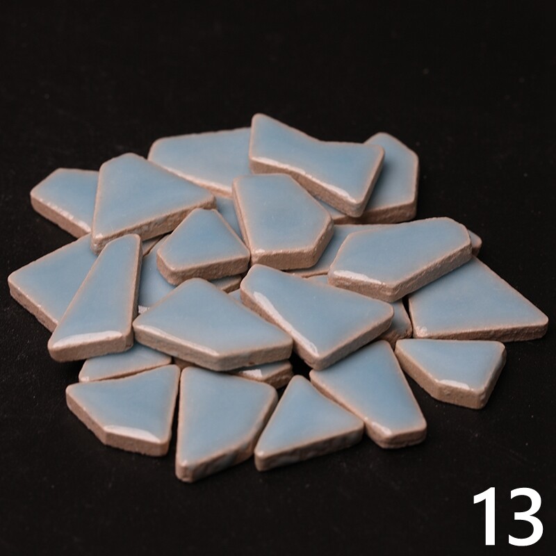 200g Asymmetrical Ceramic Mosaic Tiles DIY for Artwork Craft Home Decoration
