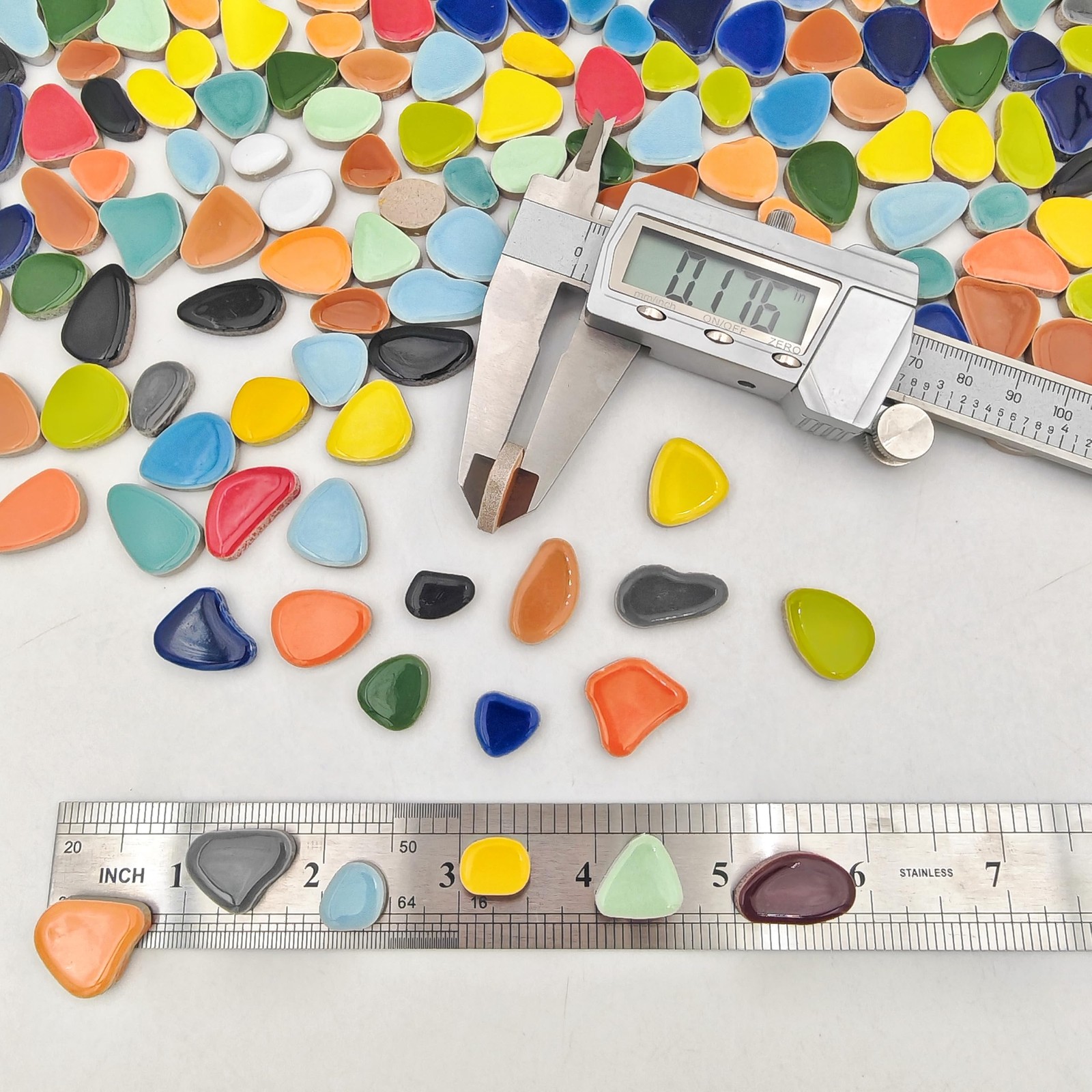 YOZIEMQ Mini Pebble Mosaic Tiles 1.1lb