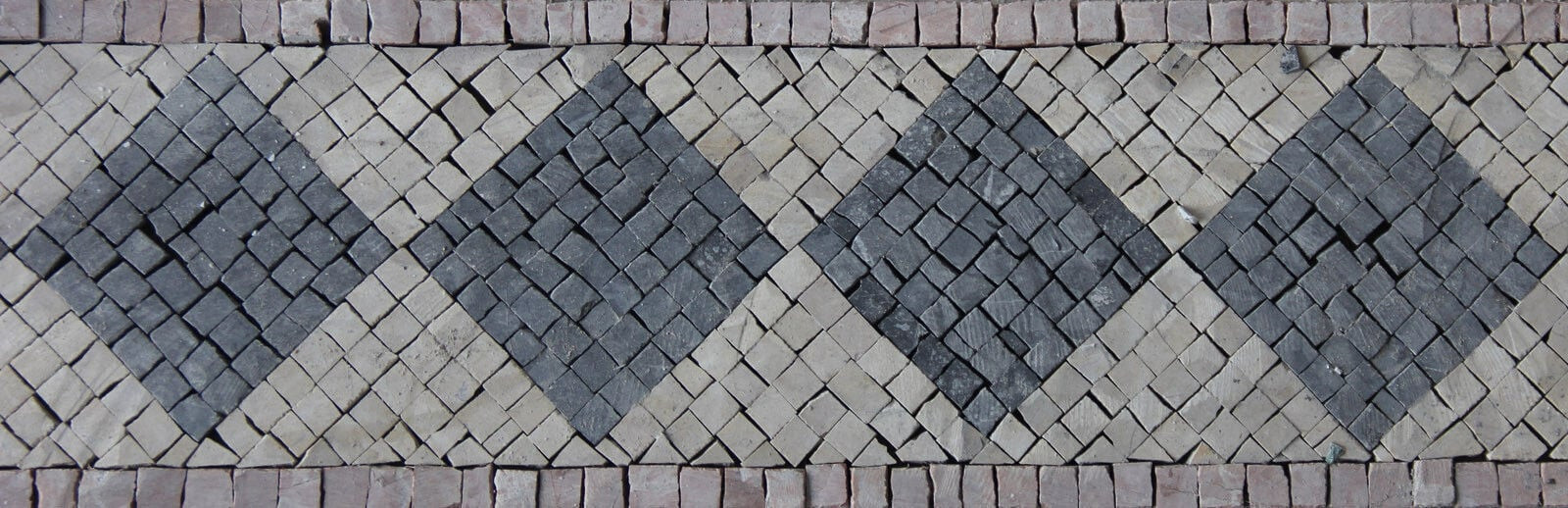 Rhombus Diamond Simple Marble Mosaic