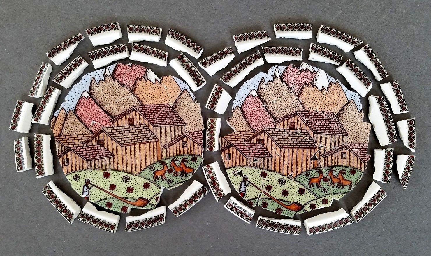 Mosaic Tiles + Focals ~ Alpine Village Gien France Alpestre