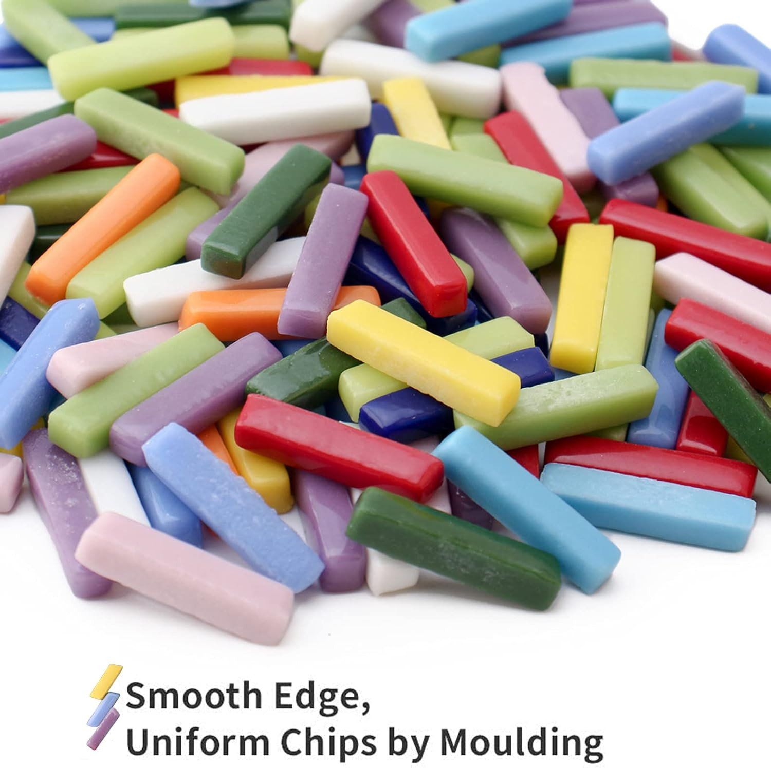 Multi-Color Glass Mosaic Tiles, 228g for DIY Craft Projects