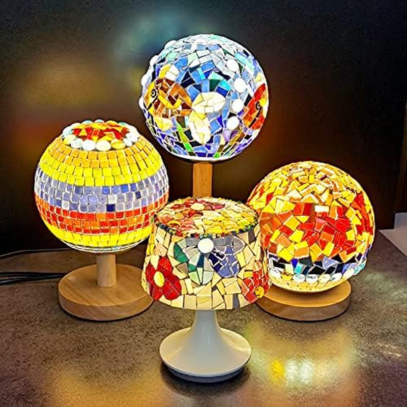 1.1Lb Irregular Crystal Mosaic Tiles,Small Mosaic Tile DIY Hobbies Children Hand