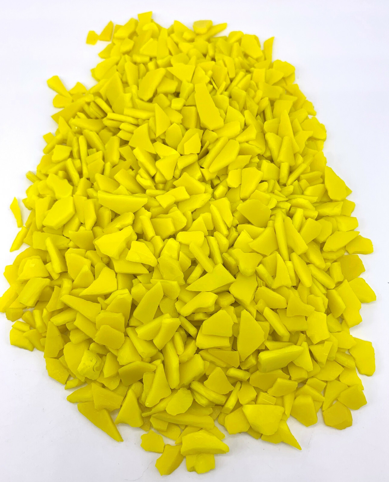 Cultured Yellow Sea Glass Mega Marbles Mosaic Gems Vacor Retired! Art Decor Vase