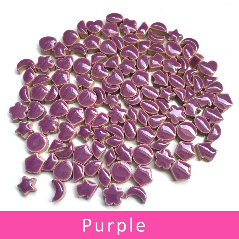 1cm Star Moon Flower Irregular Decorate Ceramic Mosaic DIY Material Art Craft