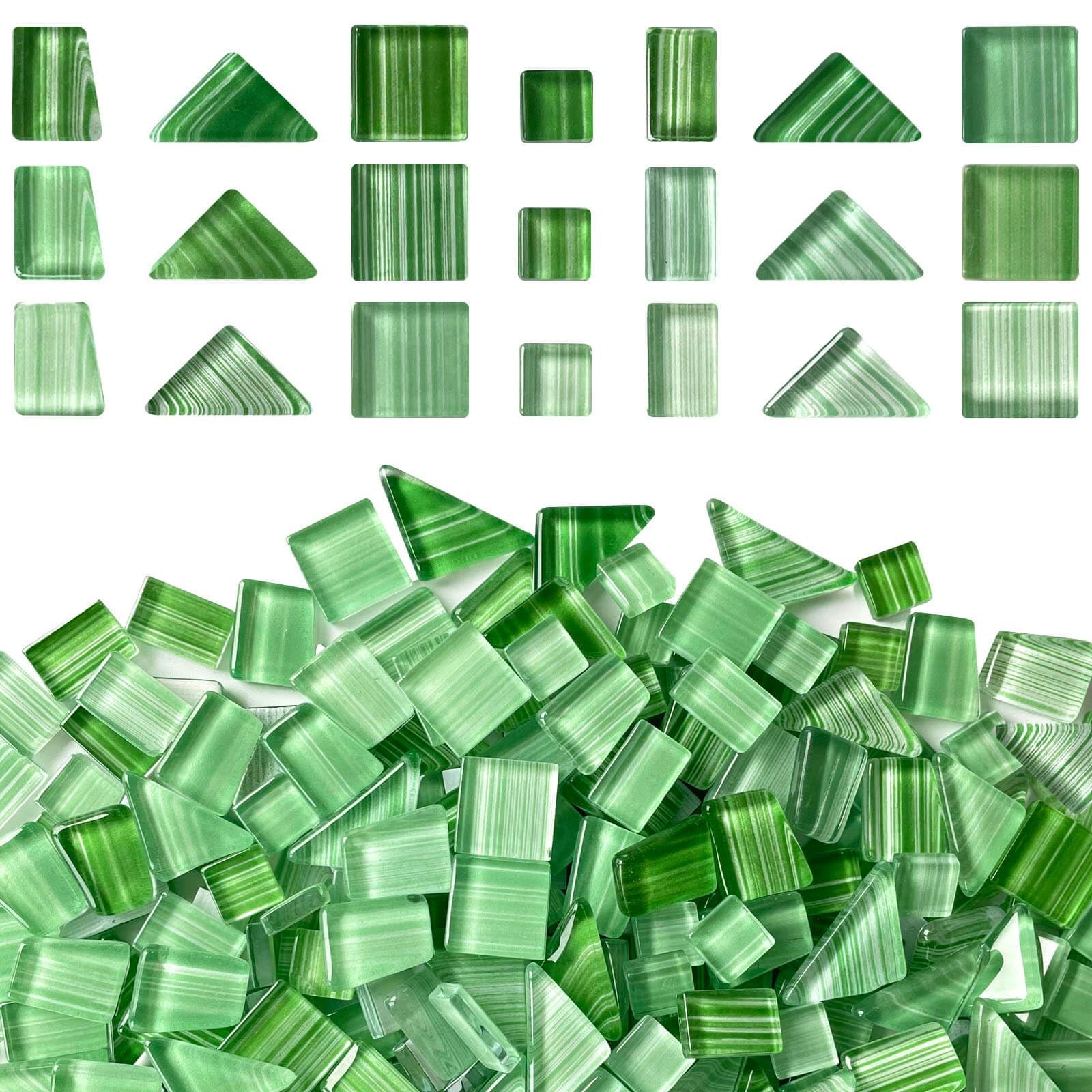 LITMIND Green Mix Mosaic Tiles 1.1LB