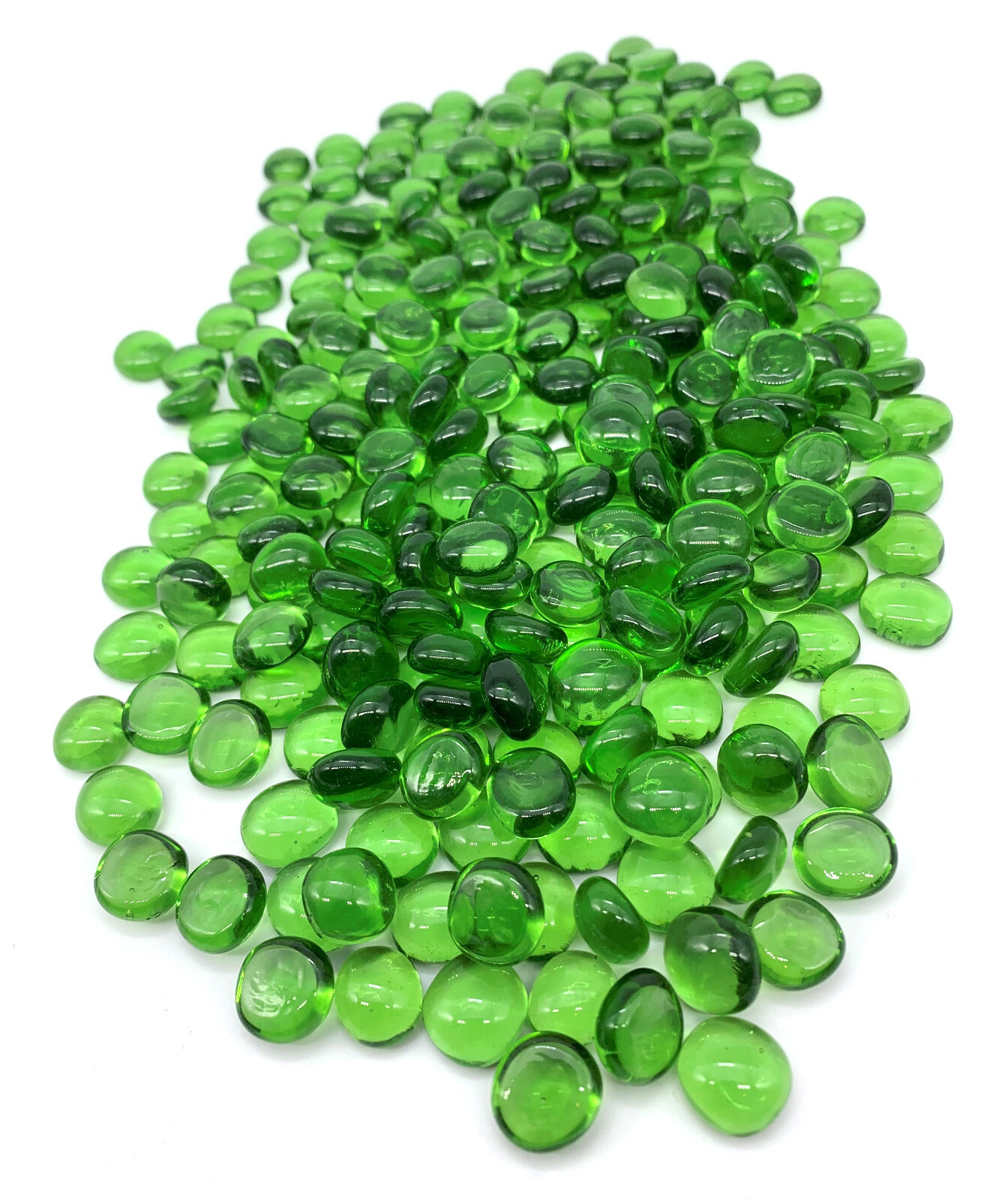 Mini Green 12-14mm (1/2″) Mosaic Glass Gems Mega Marbles Vacor Retired! Decor